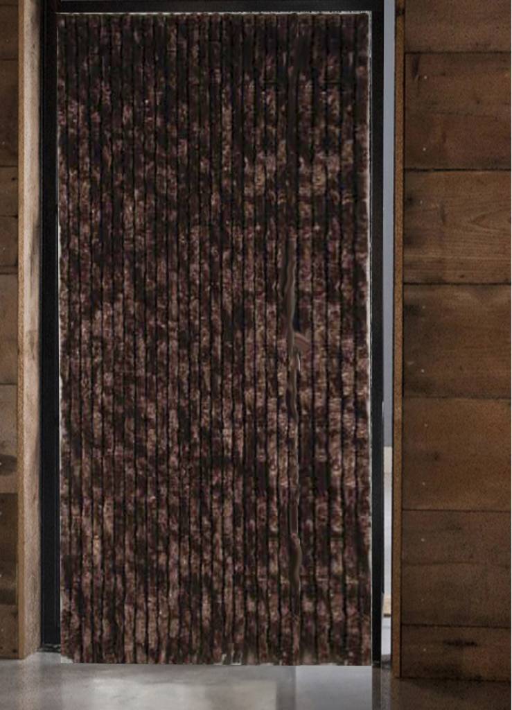 Vliegengordijn kattenstaart 125x230 cm. Bruin Vliegengordijn kattenstaart 125x230 cm. Bruin