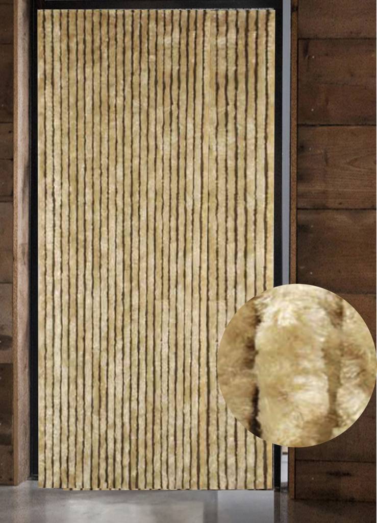 Vliegengordijn kattenstaart 125x230 cm. Beige