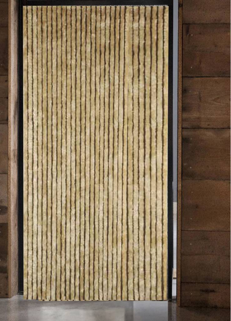 Vliegengordijn kattenstaart 125x230 cm. Beige
