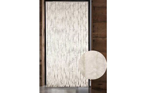 Vliegengordijn kattenstaart 125x230 cm. Wit