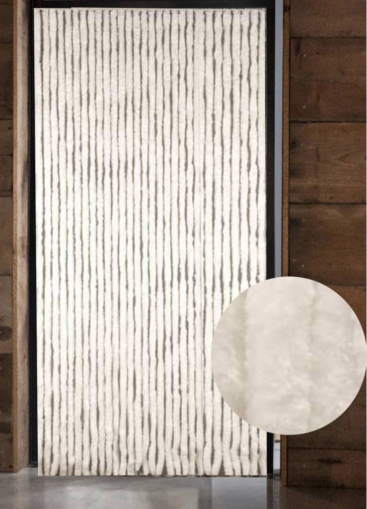 Vliegengordijn kattenstaart 125x230 cm. Wit Vliegengordijn kattenstaart 125x230 cm. Wit