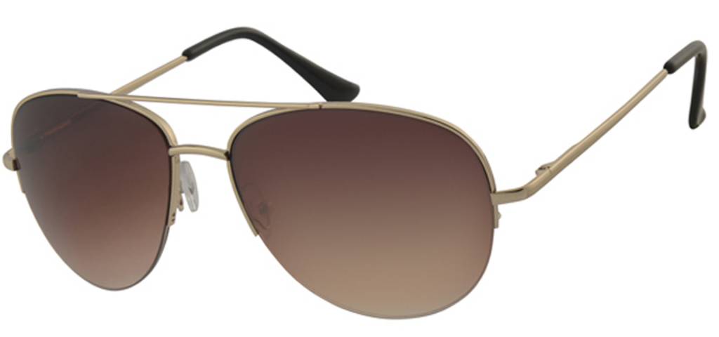 Piloten zonnebril Bruin/goud