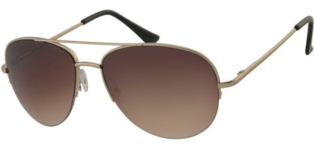 Piloten zonnebril Bruin/goud