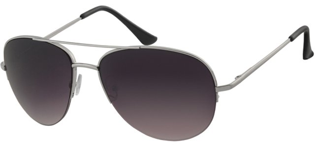 Piloten zonnebril Zwart/zilver Piloten zonnebril Zwart/zilver