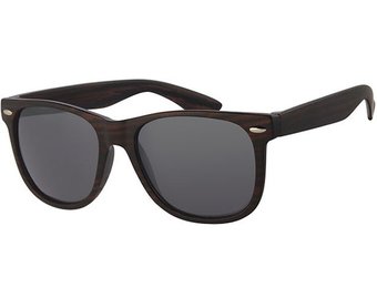 Wayfarer Zonnebril Dark wood / black