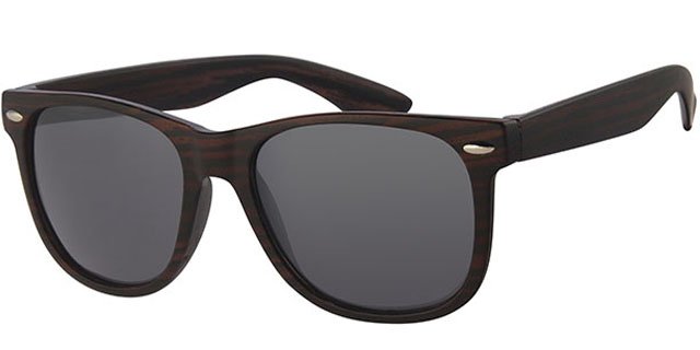 Wayfarer Zonnebril Dark wood / black