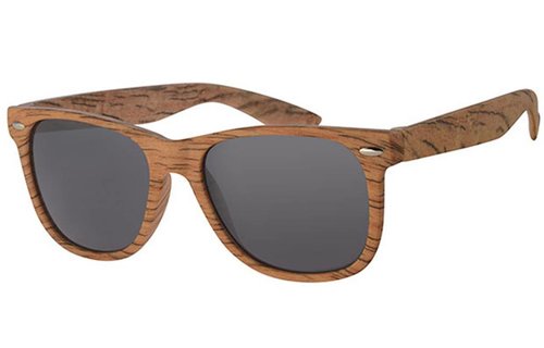 Wayfarer Zonnebril Medium wood / black