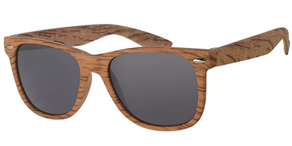 Wayfarer Zonnebril Medium wood / black