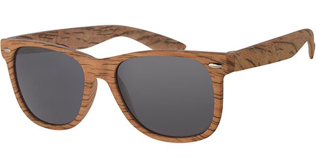 Wayfarer Zonnebril Medium wood / black
