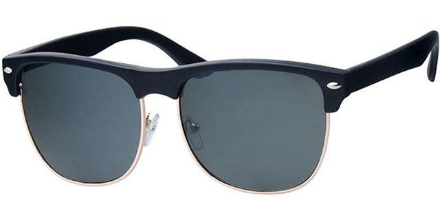 Clubmaster zonnebril Black / gold rim