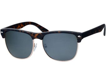 Clubmaster zonnebril Leopard / gold rim