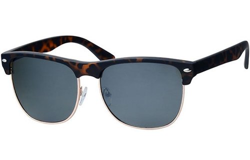 Clubmaster zonnebril Leopard / gold rim