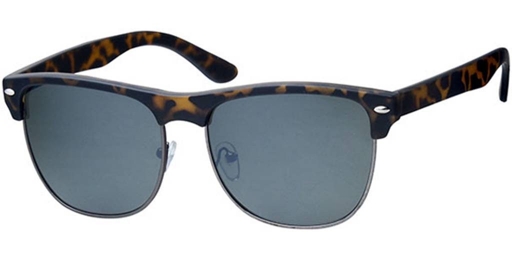Clubmaster zonnebril Leopard / black rim