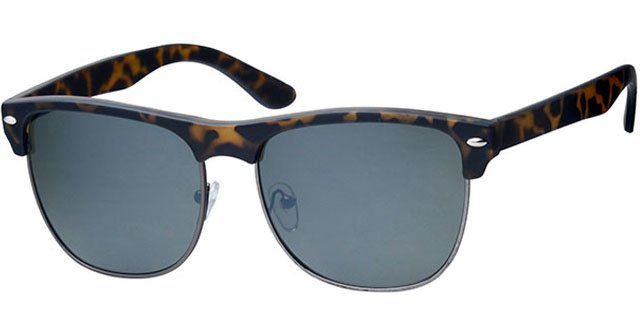 Clubmaster zonnebril Leopard / black rim