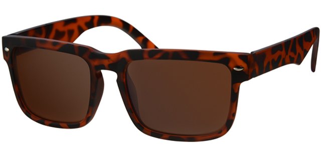 Wayfarer Zonnebril leopard Bruin
