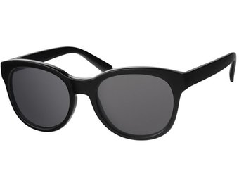 Zonnebril rond Black Solid