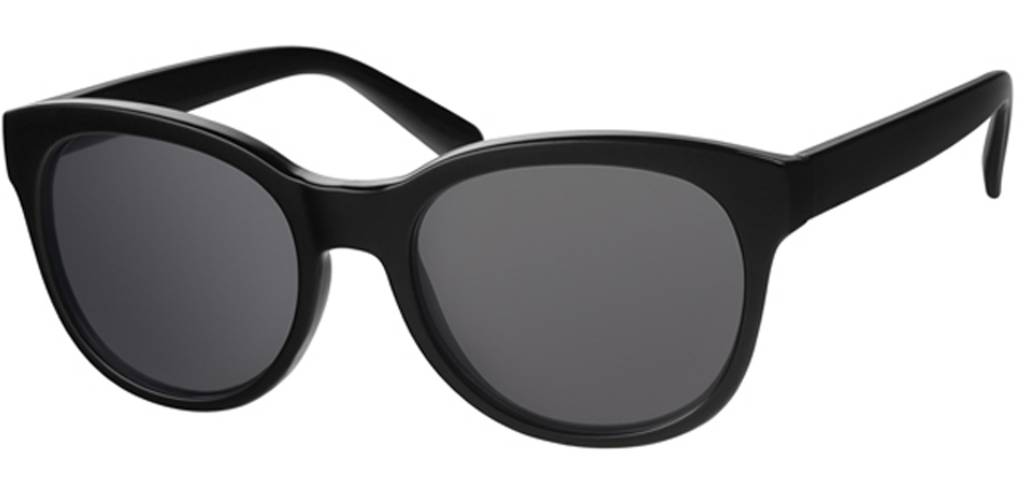 Zonnebril rond Black Solid Zonnebril rond Black Solid