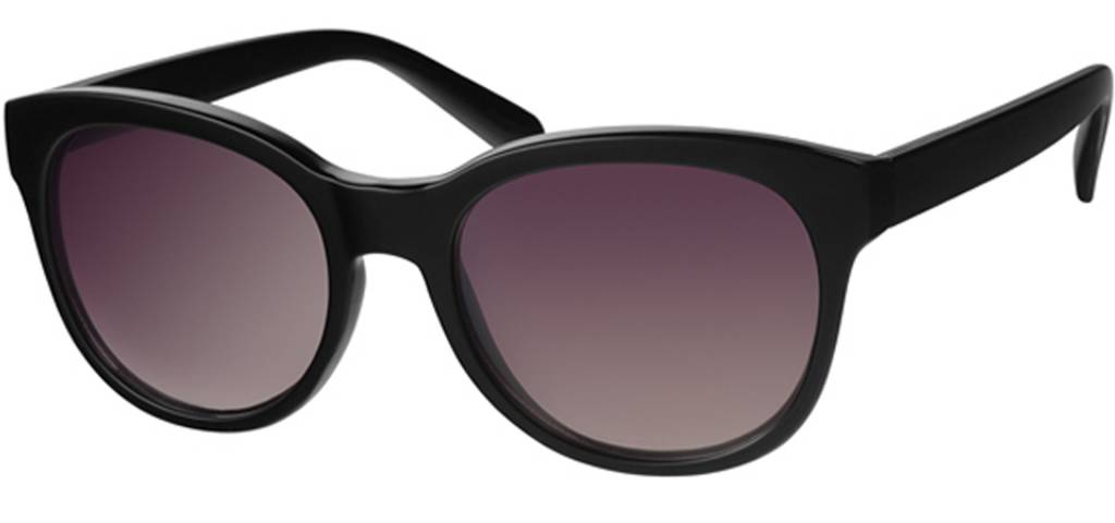 Zonnebril rond Black Gradient