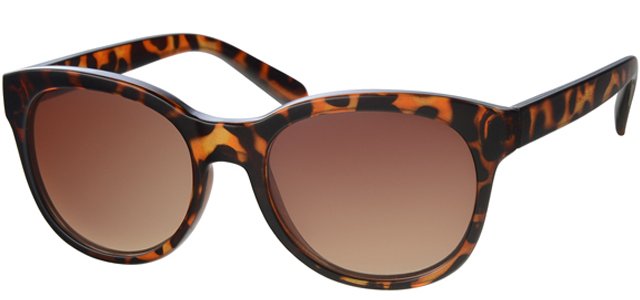 Zonnebril rond Brown Leopard II