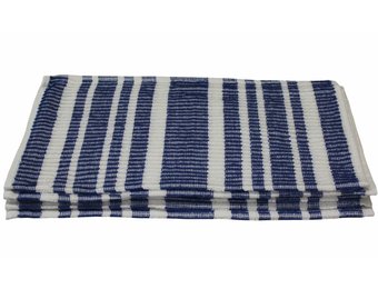 Badstof Vaatdoek Blauw  ( 5 st. )