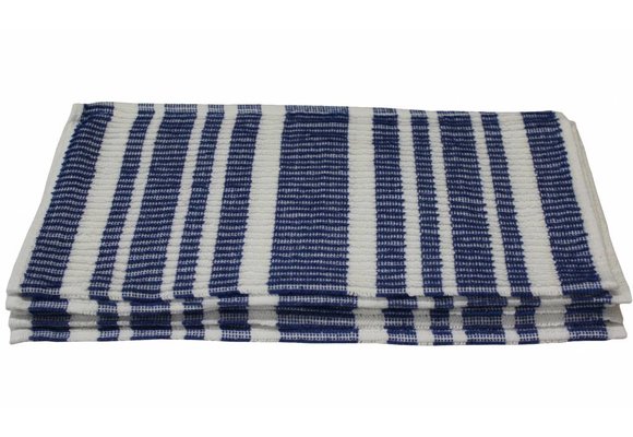 Badstof Vaatdoek Blauw  ( 5 st. )