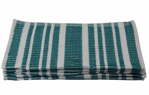 Badstof Vaatdoek Groen 36 x 36 cm. set van 5 stuks Badstof Vaatdoek Groen 36 x 36 cm. set van 5 stuks