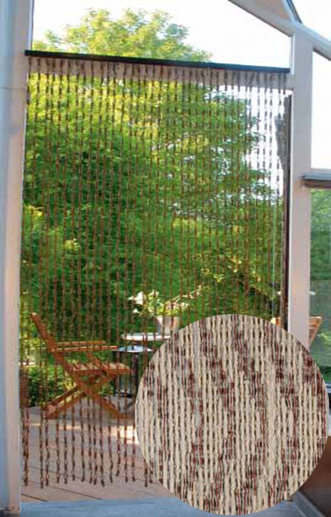 Vliegengordijn Mais Spiraal Natural / bruin 90x200 cm.