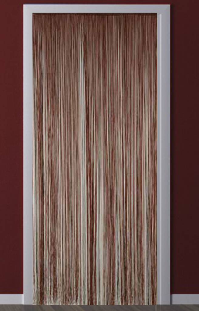 Deurgordijn Strings Bruin 90X200 cm.