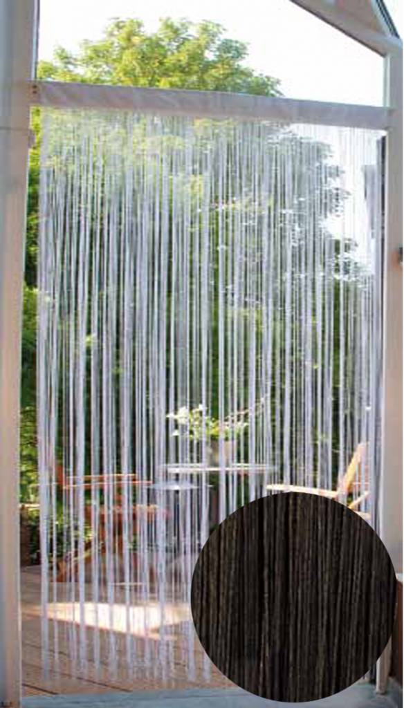 Deurgordijn Strings Zwart 90X200 cm. Deurgordijn Strings Zwart 90X200 cm.