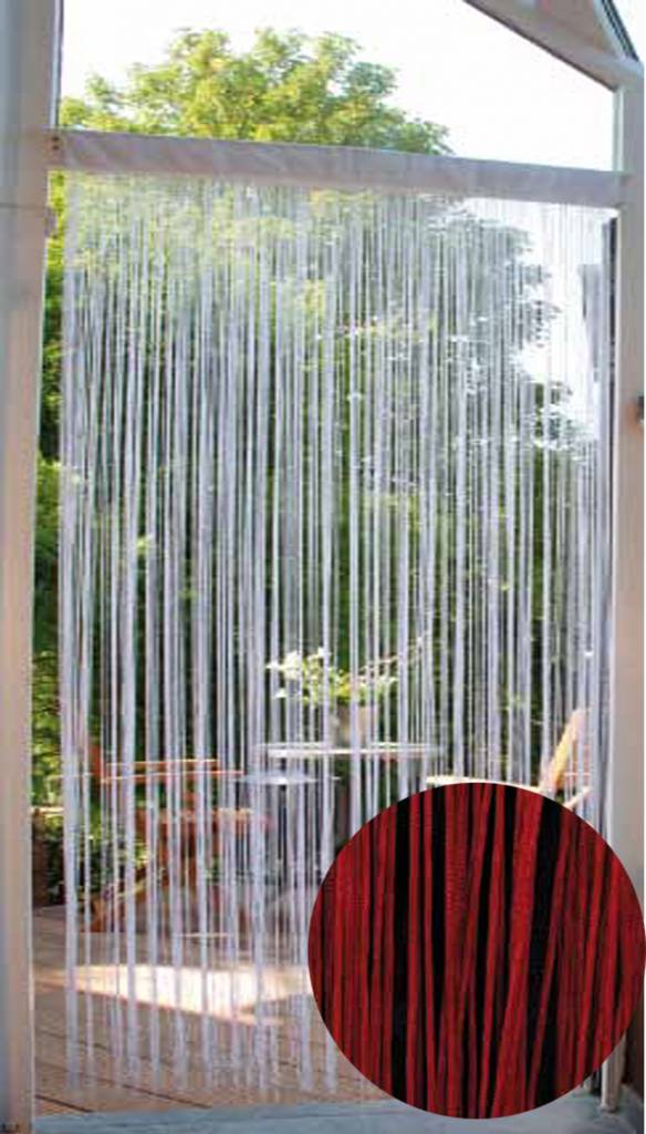 Deurgordijn Strings Rood 90X200 cm. Deurgordijn Strings Rood 90X200 cm.