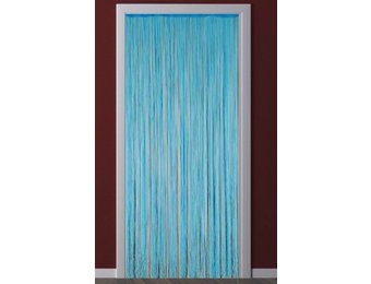 Deurgordijn Strings Blauw 90X200 cm.