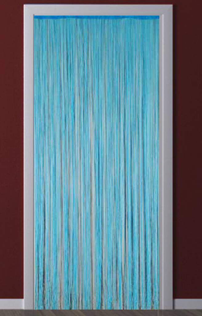 Deurgordijn Strings Blauw 90X200 cm.