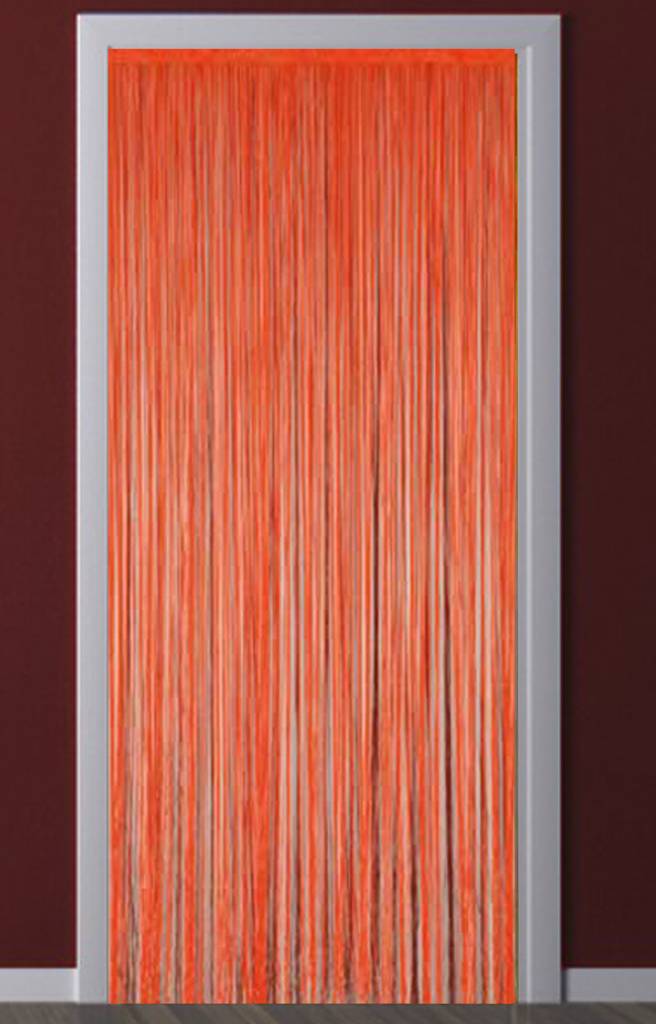 Deurgordijn Strings Oranje 90X200 cm.