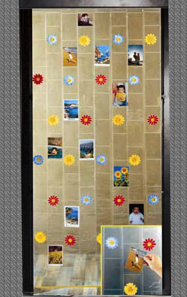 Deurgordijn Decor Memory Transparant 90 x 200 cm