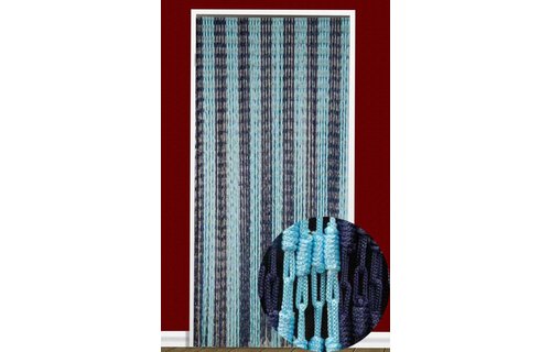 Vliegengordijn Knopen Blauw 90X200 cm.