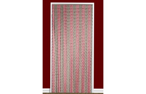 Vliegengordijn Knopen Grijs/roze 90X200 cm.