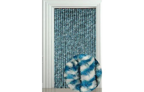 Vliegengordijn Zachte kattenstaart Blauw/Wit 90x205 cm.