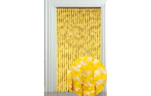 Vliegengordijn Zachte kattenstaart Geel/Wit 90x205 cm.