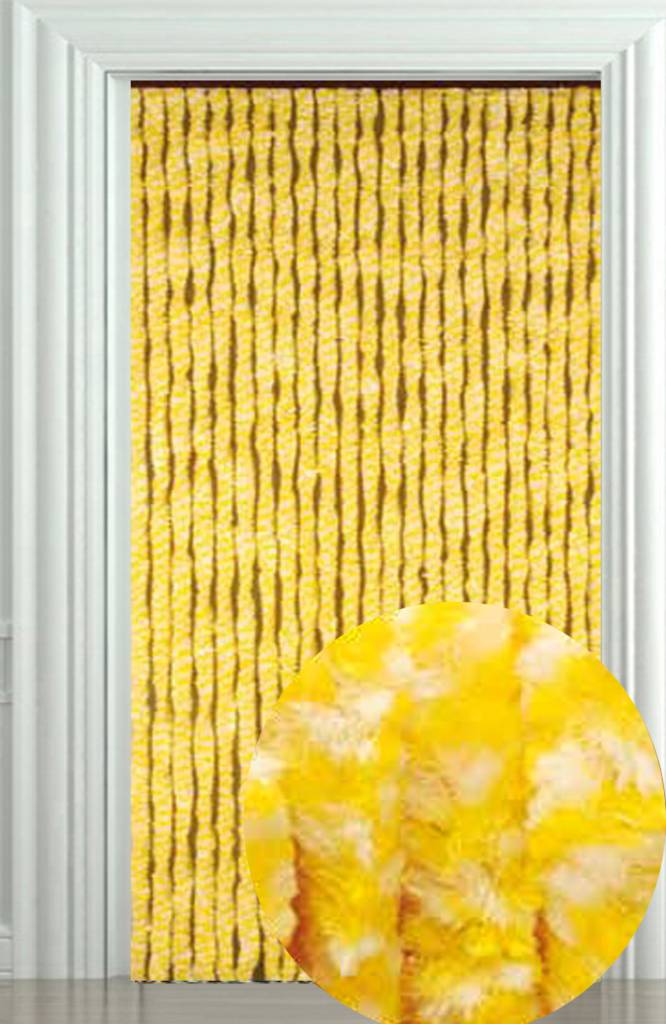 Vliegengordijn Zachte kattenstaart Geel/Wit 90x205 cm. Vliegengordijn Zachte kattenstaart Geel/Wit 90x205 cm.