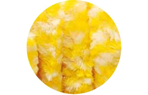 Vliegengordijn Zachte kattenstaart Geel/Wit 90x205 cm.