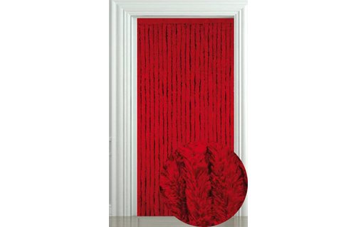 Vliegengordijn lichte en zachte kattenstaart Rood 90x200 cm.