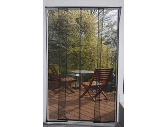 Horgordijn Telescopisch 100 x 220 cm. zwart