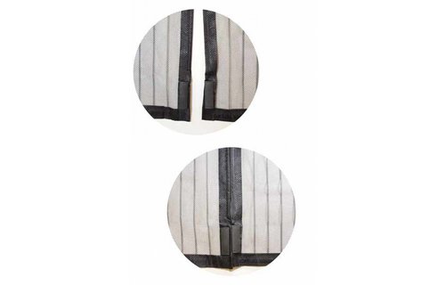 Vliegengordijn / Hordeur met magneten 100x215 cm. Zwart