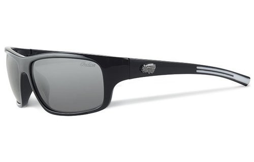 Biker zonnebril black/white Logo