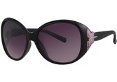 Dames zonnebril zwart/paars