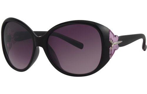 Dames zonnebril zwart/paars Dames zonnebril zwart/paars