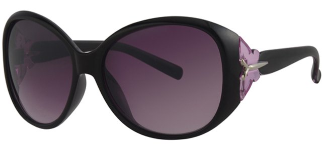 Dames zonnebril zwart/paars Dames zonnebril zwart/paars