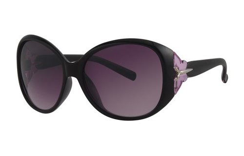 Dames zonnebril zwart/paars Dames zonnebril zwart/paars