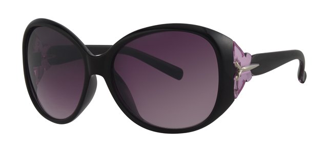 Dames zonnebril zwart/paars Dames zonnebril zwart/paars