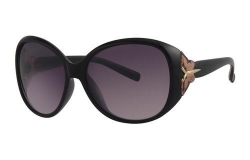 Dames zonnebril zwart/oranje Dames zonnebril zwart/oranje